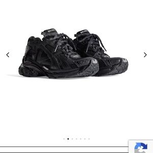 Balenciaga Black Layered Chunky Runner Sneakers